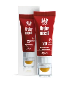 Tiroler Nussöl Alpin Sonnencreme & Lippenschutz LSF 20