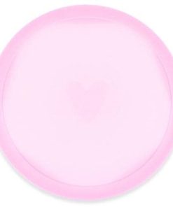 Silikondeckel «food with love»  | Ø 20 cm | pink |  für Thermomix Mixtopf TM6, TM5, TM31