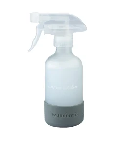 WunderClean Sprühflasche | 240 ml Glasflasche mit Silikon-Bruchschutz für WunderClean Reiniger